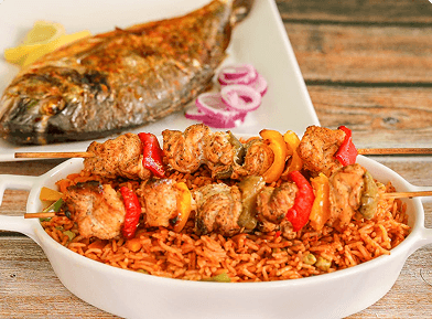 Jollof Rice & Fish image